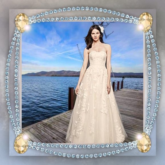 💖HOST PICK💖 Beaded Tulle Ball Gown Wedding Dress - Picture 2 of 9